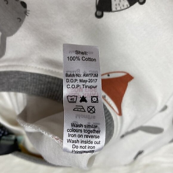 NEW Lilly + Sid Boy's Size 6-12 Months Romper Animal Fox Rabbit Heads - Picture 10 of 12